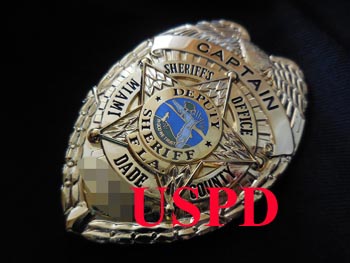 MIAMI DADE郡 HM ブラッキントン サージェントランク ポリスバッジ