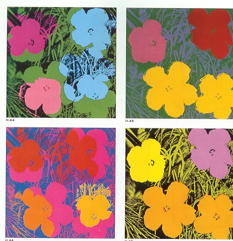 アンディ・ウォーホル Flowers 花 ポップアート フラワーポスター 4枚