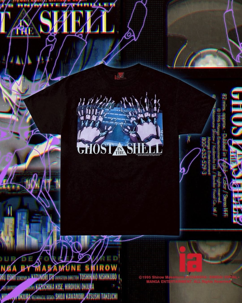 GEEKS RULE x 攻殻機動隊 コラボTシャツが国内1月30日より発売