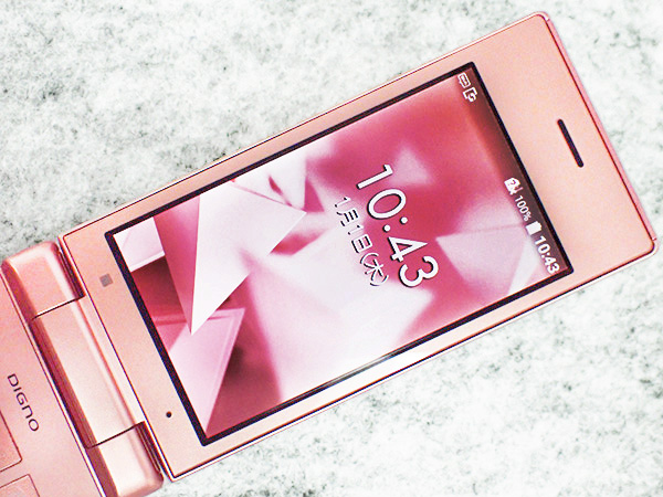 中古】SoftBank DIGNO NP701KC ピンク SIMフリー ガラケー 携帯電話