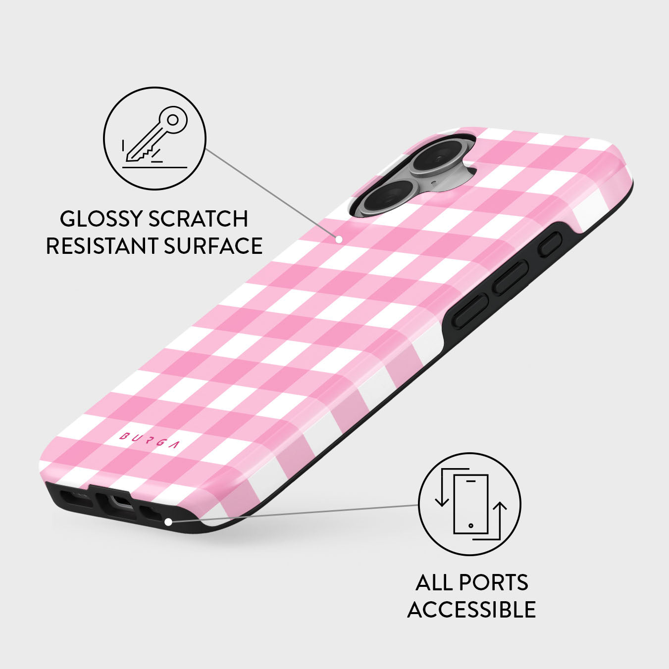Think Pink - iPhone 16 Case | BURGA