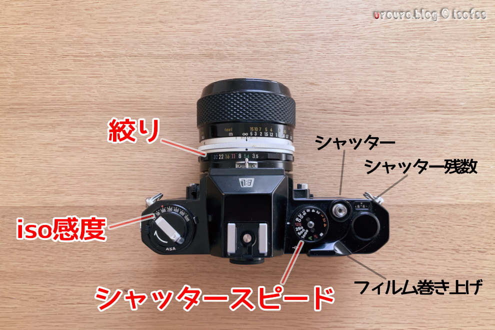 ニコマートEL、35〜105mmズーム フィルムカメラ Nikon Nikomat EL+55mm