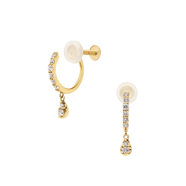 AGVE1100__DI ハーフエタニティ イヤリング｜イヤリング｜ヴァンドーム