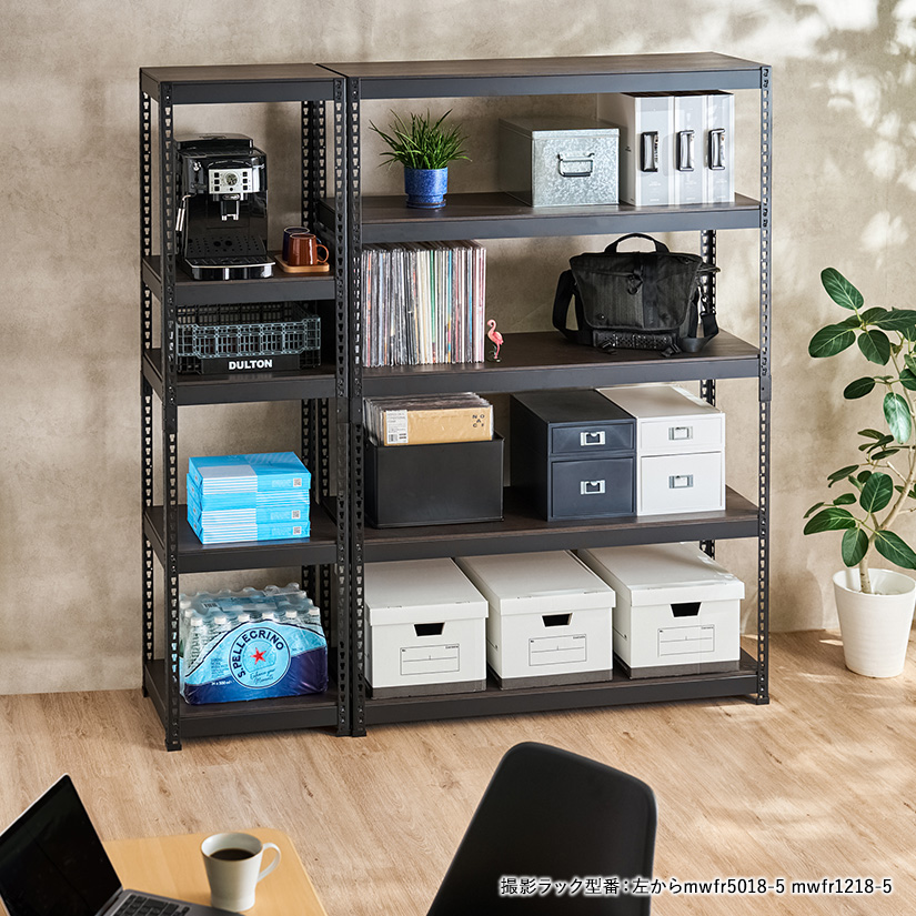 METAL＆WOOD RACK メタルウッドラック フリーラック 幅50 5段(幅51