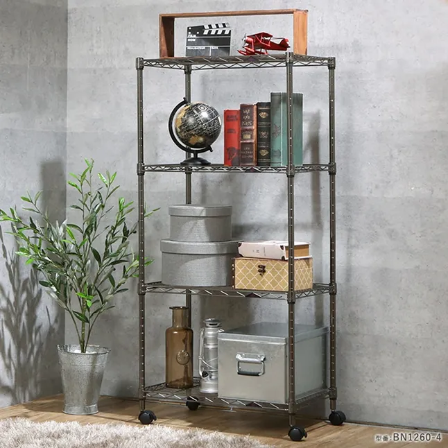 19mm] 幅75 4段 (幅74.5×奥行34.5×高さ124.5cm) ルミナスブラック