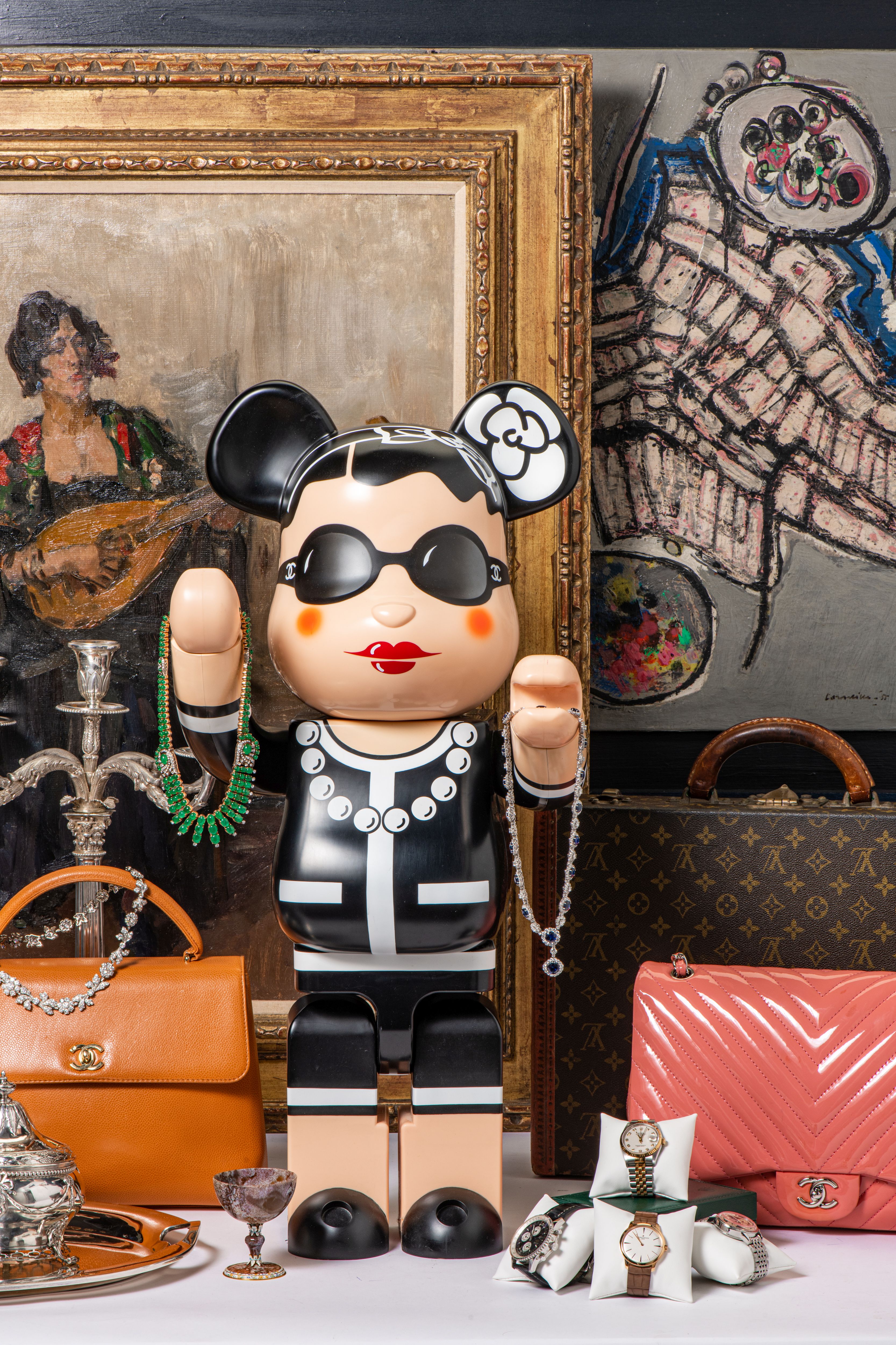 Medicom toy x Chanel - Coco Chanel 1000% BE@RBRICK - Veilinghuis AAG