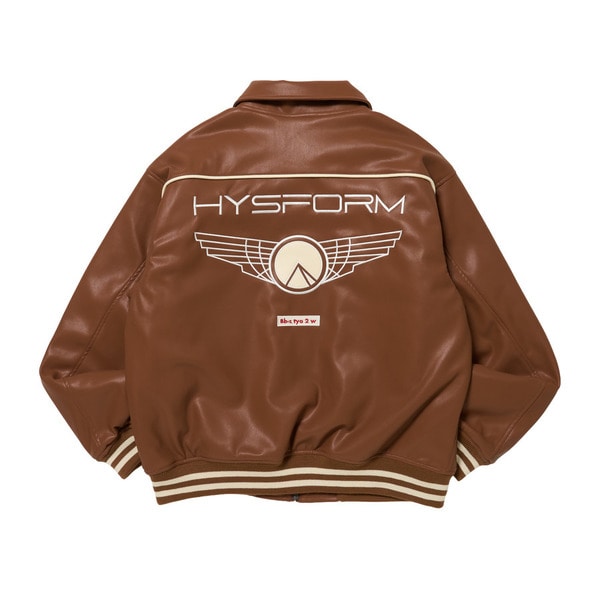 FAUX LEATHER WING JACKET | HYSFORM™ | VERTICAL GARAGE OFFICIAL