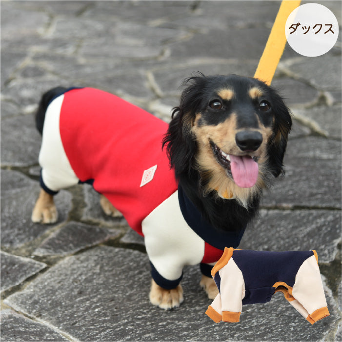 犬服 ☆ronron☆ ハンドメイド 犬ドットロンパースハンドメイド