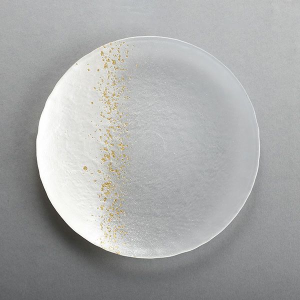 MURANO GLASS 30cm 大きな ミルフィオリ 崩し プレート皿 MURANO GLASS