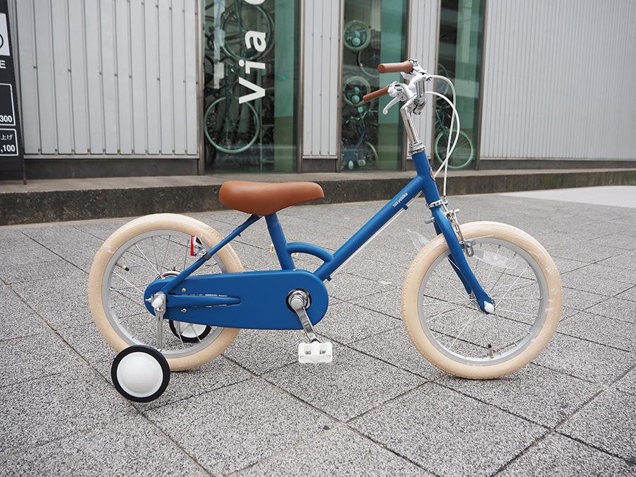 little tokyobike ブルージェイド 前カゴ&補助輪付き little tokyobike
