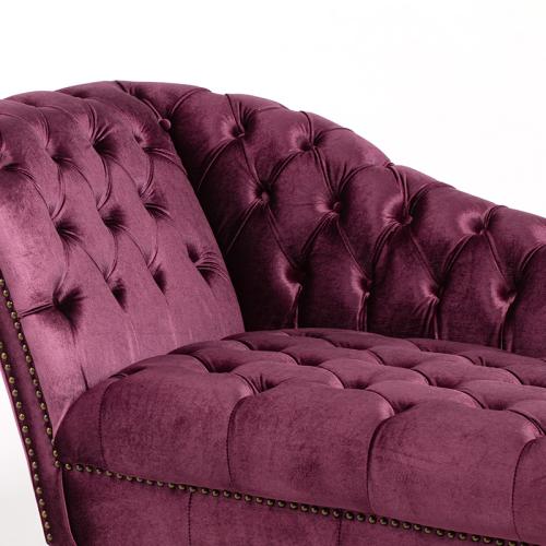 ヴィンセント VKシリーズ カウチソファ ロイヤルパープル 布地 VKF222K