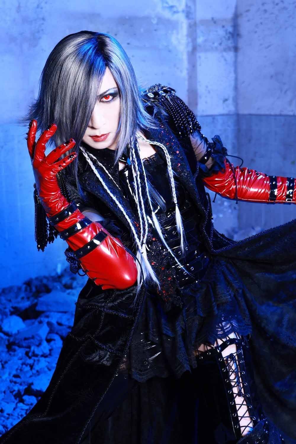 ヴィジュアル系バンドD ASAGI メンバー直筆ミニサイン Brand X 浅葱