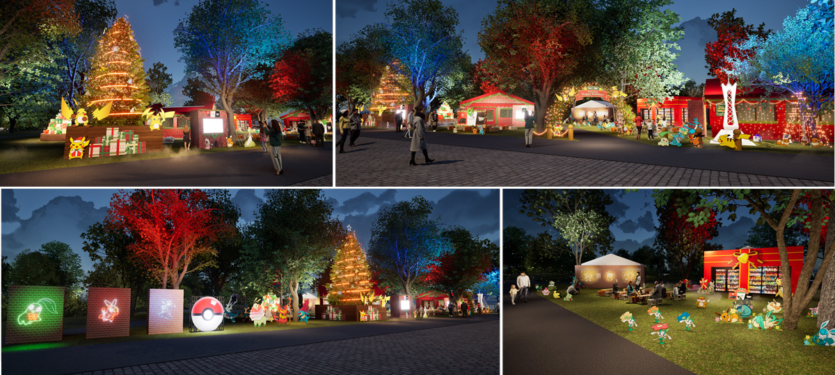 ポケモン pokemon ロゴピンズ クリスマスイルミネーション 2015 ﾎﾟｹﾓﾝ