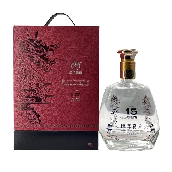 15年紅色金門陳年高粱0.6L