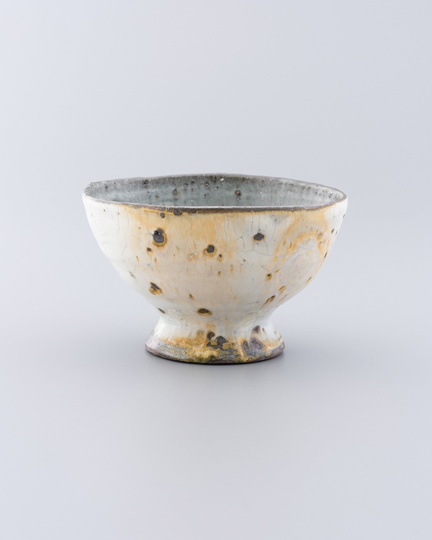 岩谷窯 山本教行 鉢 ボウル 直径21センチ 傷なし 吉田璋也に師事 瑠璃