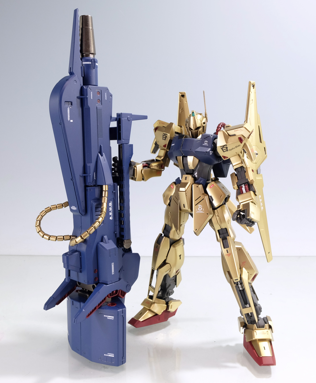 MG 1/100 百式 Ver.2.0 & メガバズーカランチャー 素人組立品 MG 百