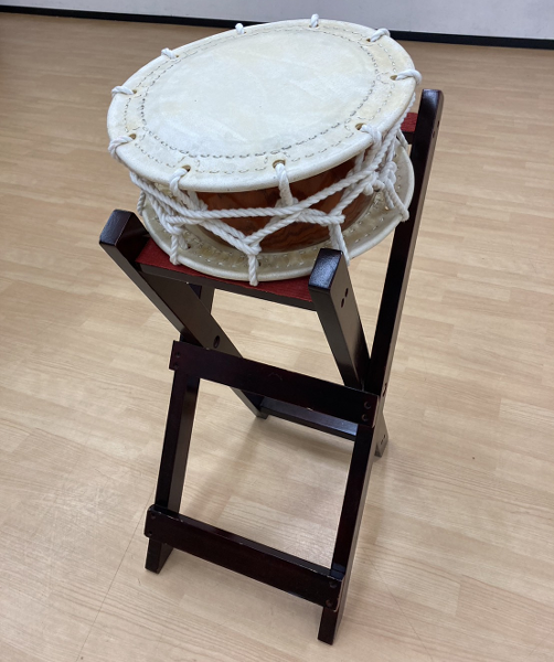 販売済み】 中古 締太鼓 並附ロープ締 立ち台付き | 和太鼓ニシガク