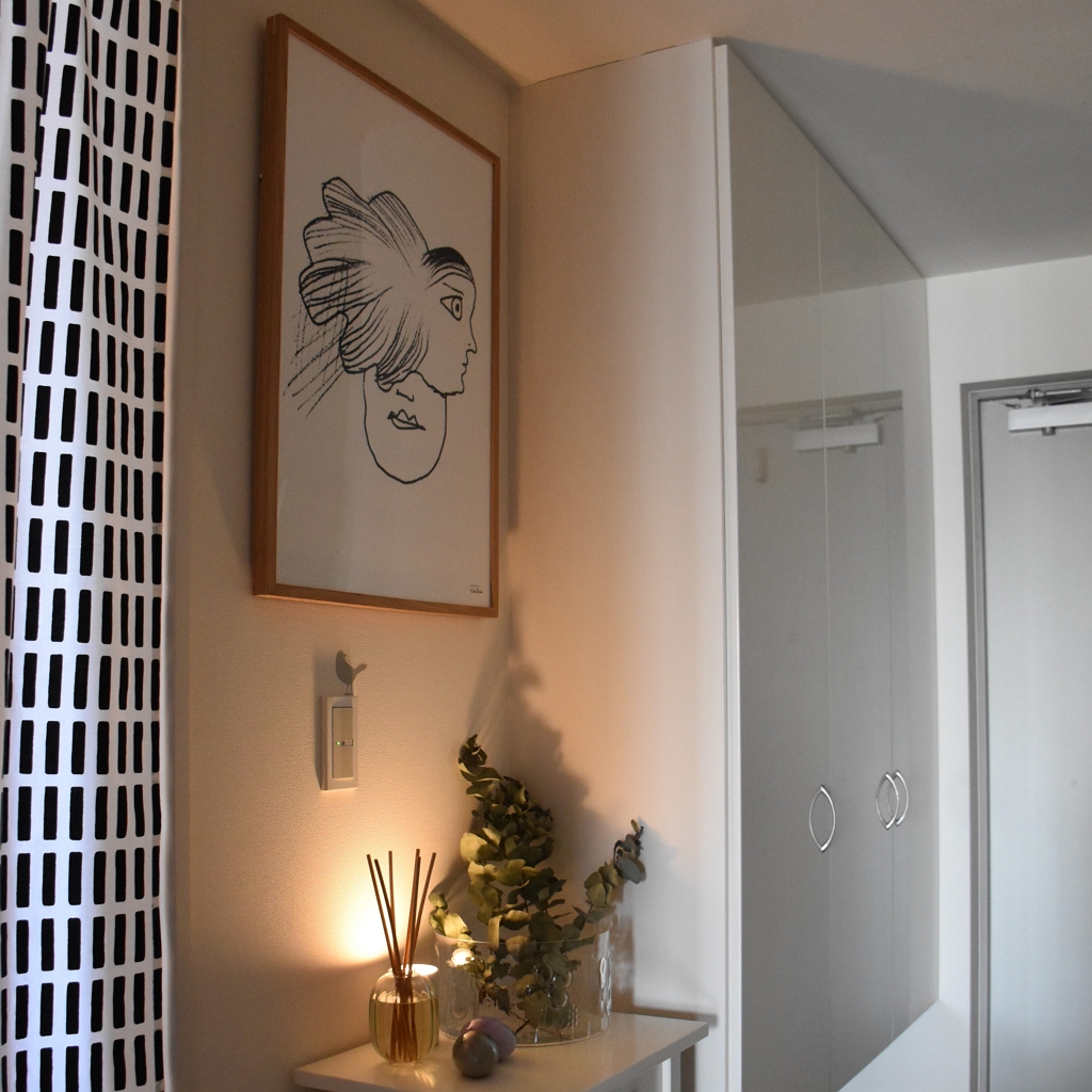 iittala 】オイバ・トイッカのポスターを玄関に掛けました【 Faces