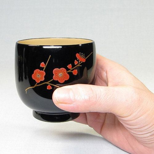 輪島塗り漆器 膳 梅の花 黒 2膳 M109325798オンライン アウ