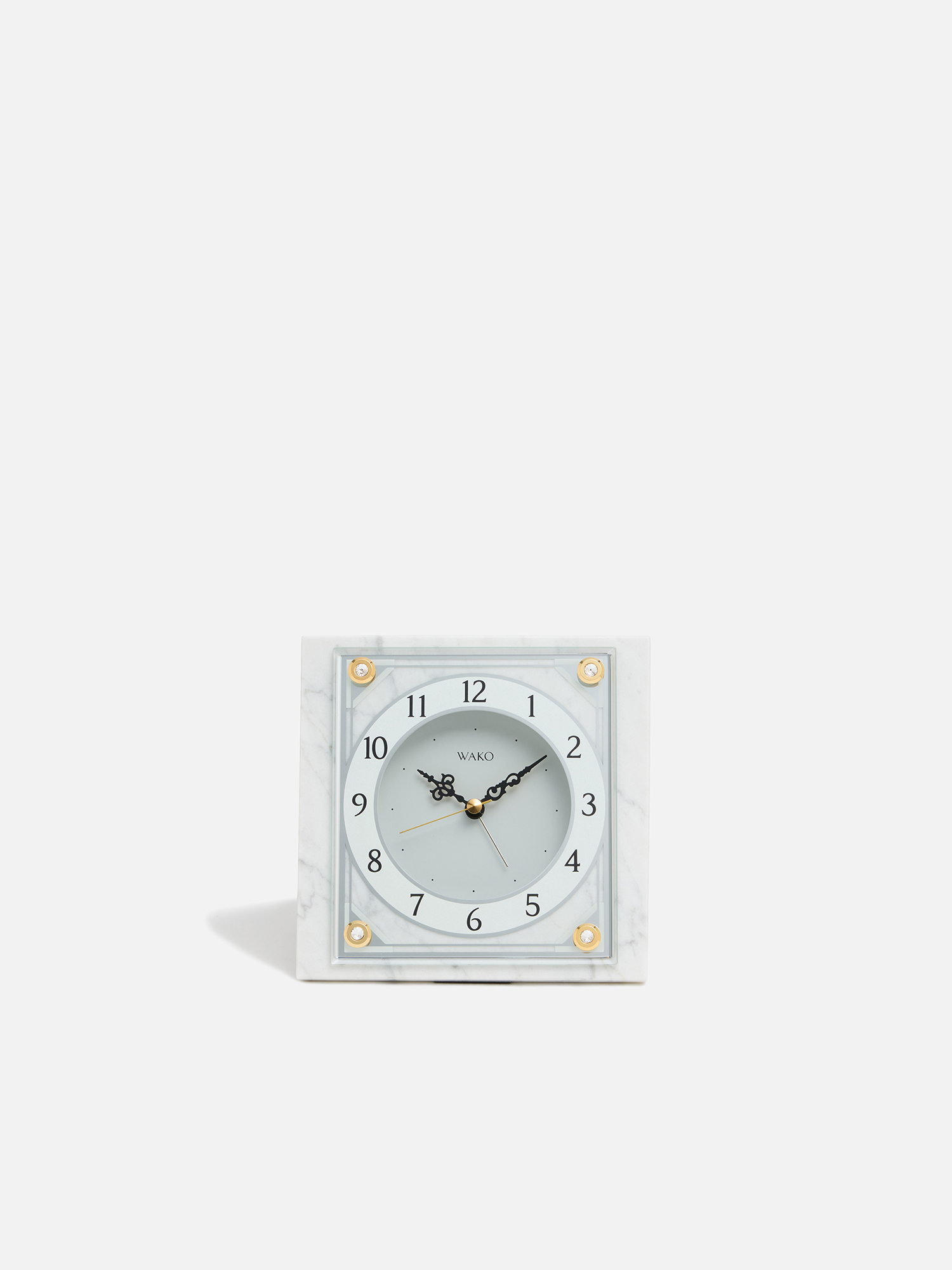 WAKO STL004W ホワイトマーブル置時計 WAKOクロック〈STL004W〉 |WAKO