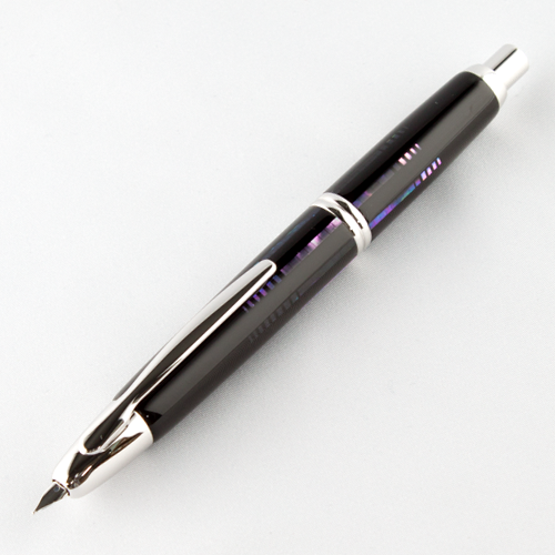 蒔絵万年筆 キャップレス螺鈿 螺鈿水面 細字｜文具のことなら渡敬文具館