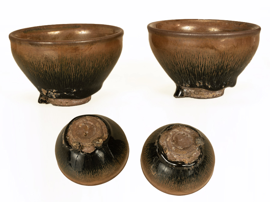 中国 南宋 建窯 禾目天目茶碗 供御銘 C 9265 中国 南宋 建 (