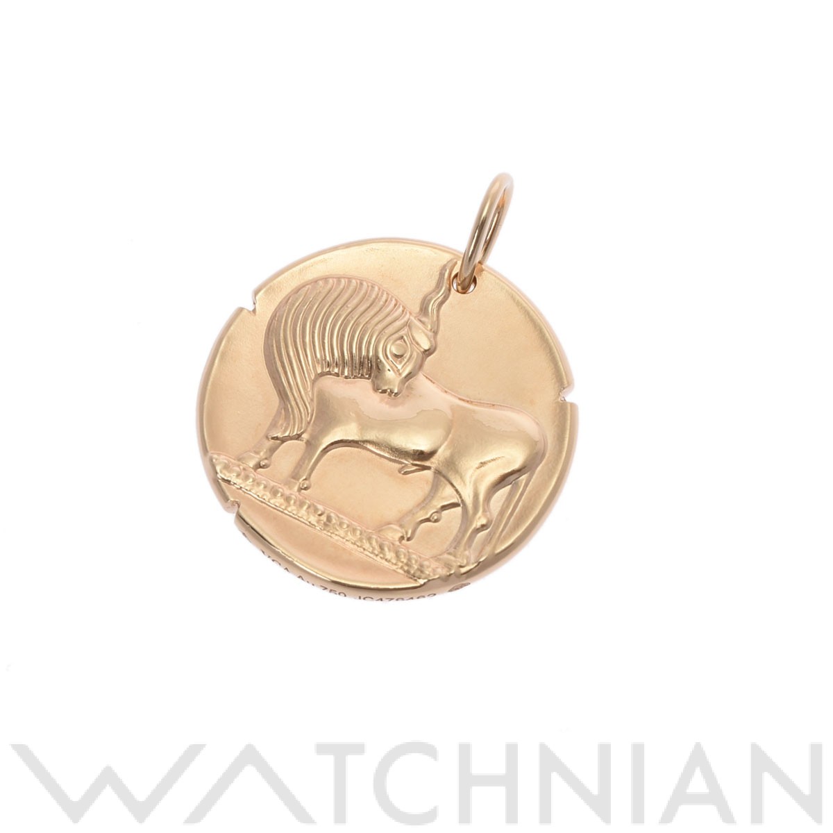 Au750sk(18k)サウジアラビアゴールドの超軽量スネークペンダント1個