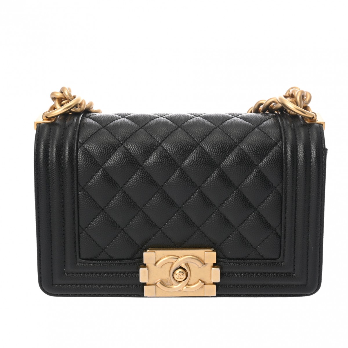 シャネル ボーイシャネル チェーンショルダー 20cm ブラック A67085