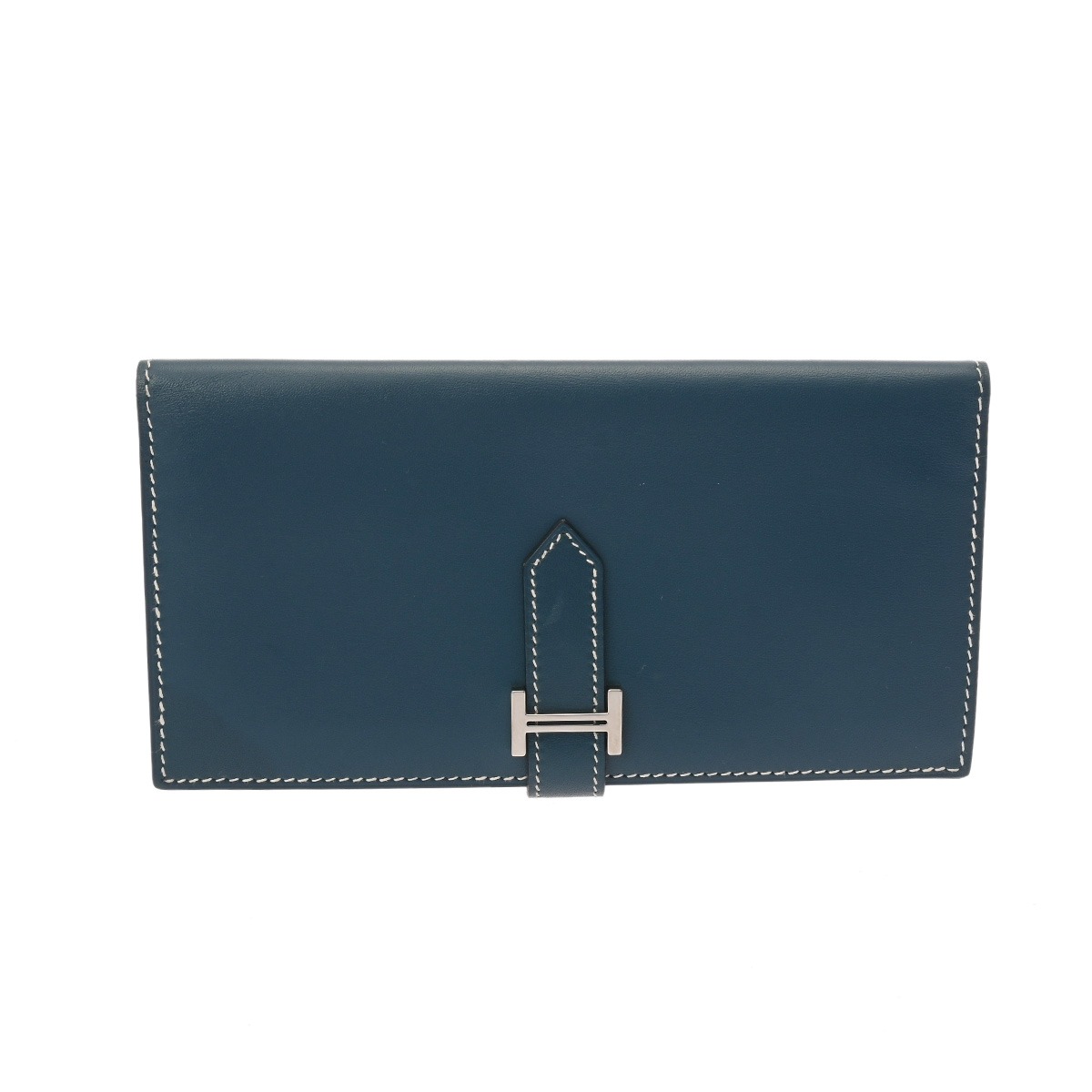 エルメス ベアン クラシック ブルータラサ ボックスカーフ レディース