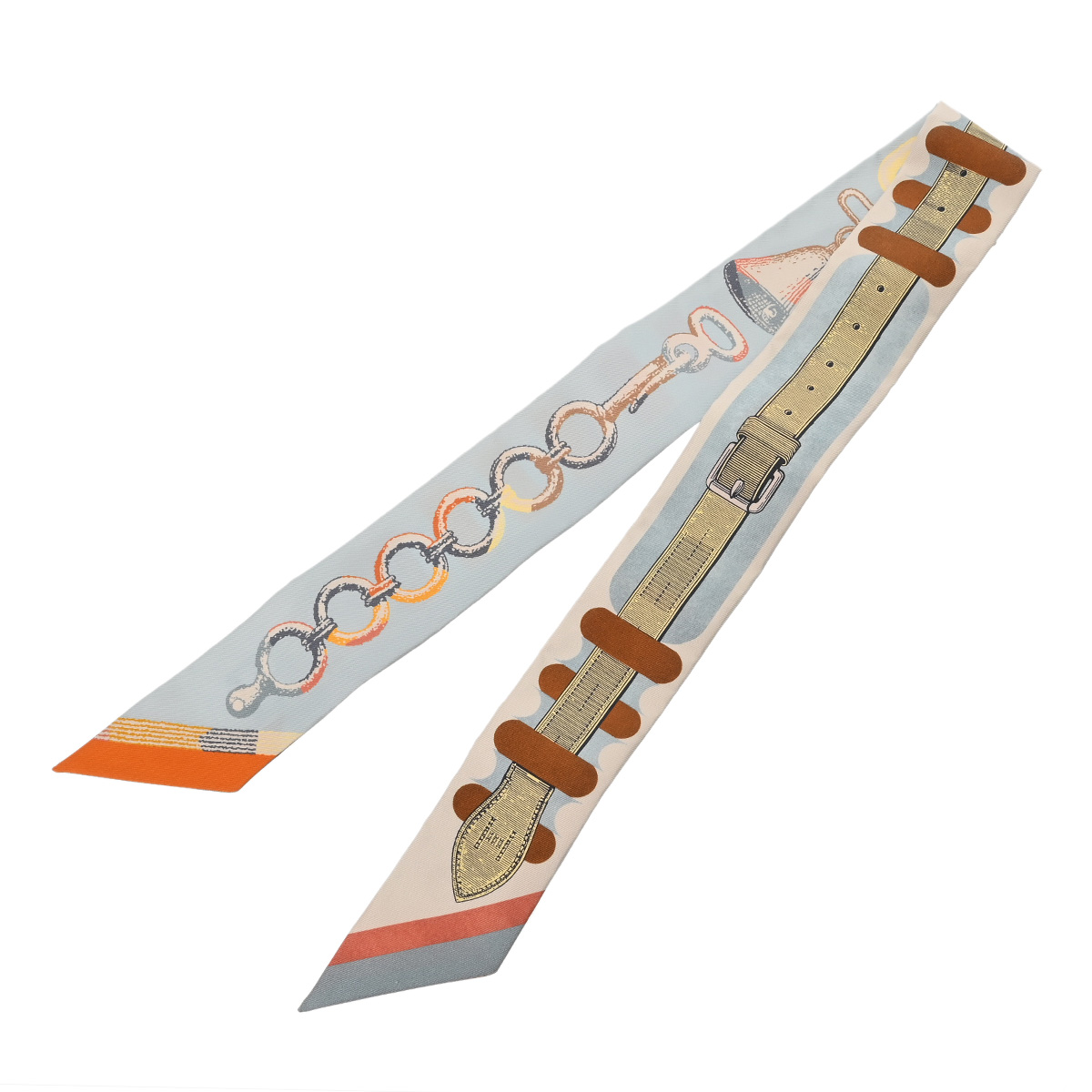 エルメス ツイリー INVENTAIRE POETIQUE DE BRIIDES A BLOC グレージュ