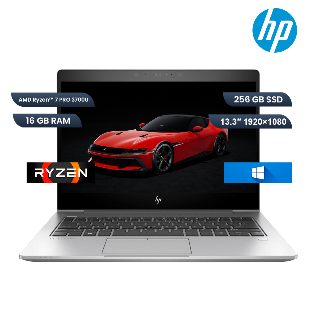 61) HP EliteBook 735 G6 Ryzen™ 7 PRO 3700U 256GB SSD 16GGB 13.3