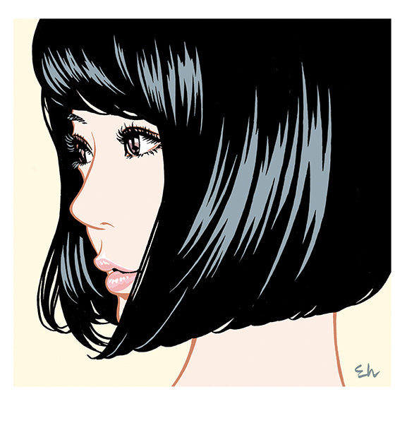 江口寿史 版画（ジークレー） 限定100部 『彼女2（large ver