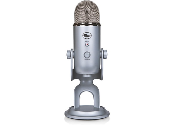 Blue Yeti Multi-Pattern USB Microphone With Blue VO!CE - Silver