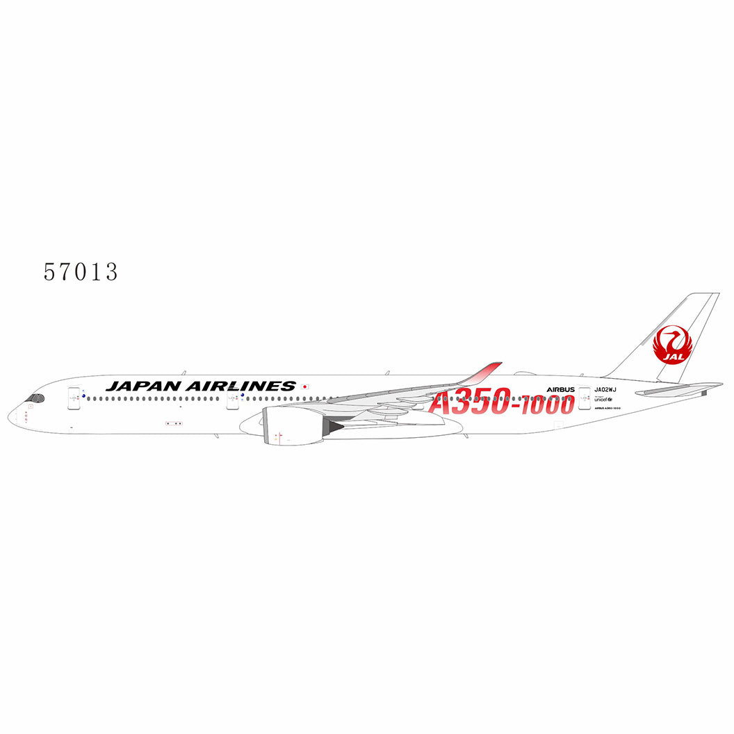 NG Models 1:400 Japan Airlines (JAL) A350-1000 JA01WJ with red
