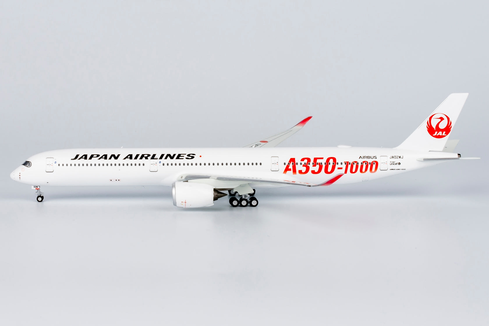 NG Models 1:400 Japan Airlines (JAL) A350-1000 JA01WJ with red
