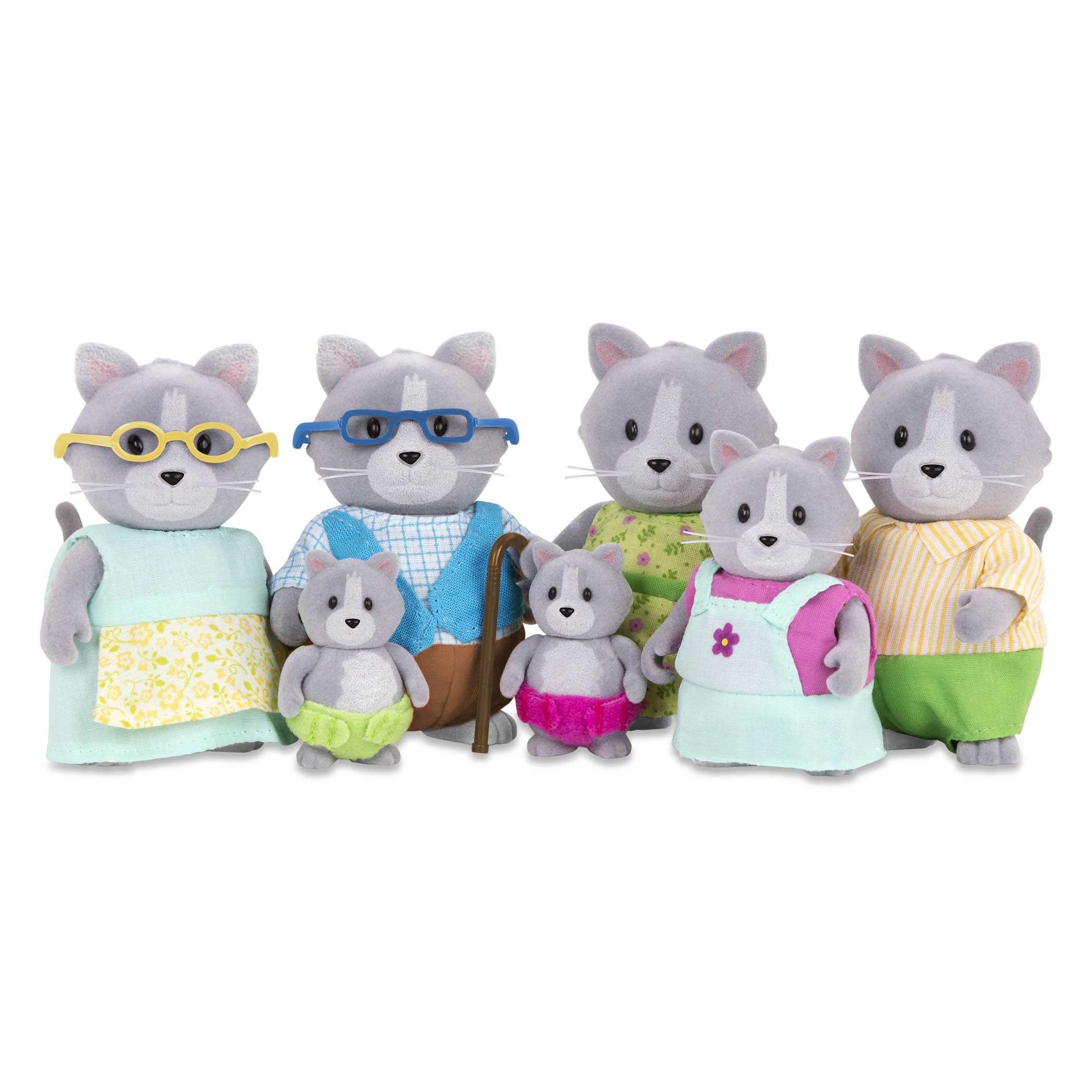 The Daintypaw Cats | Small Animal Figurines | Li'l Woodzeez