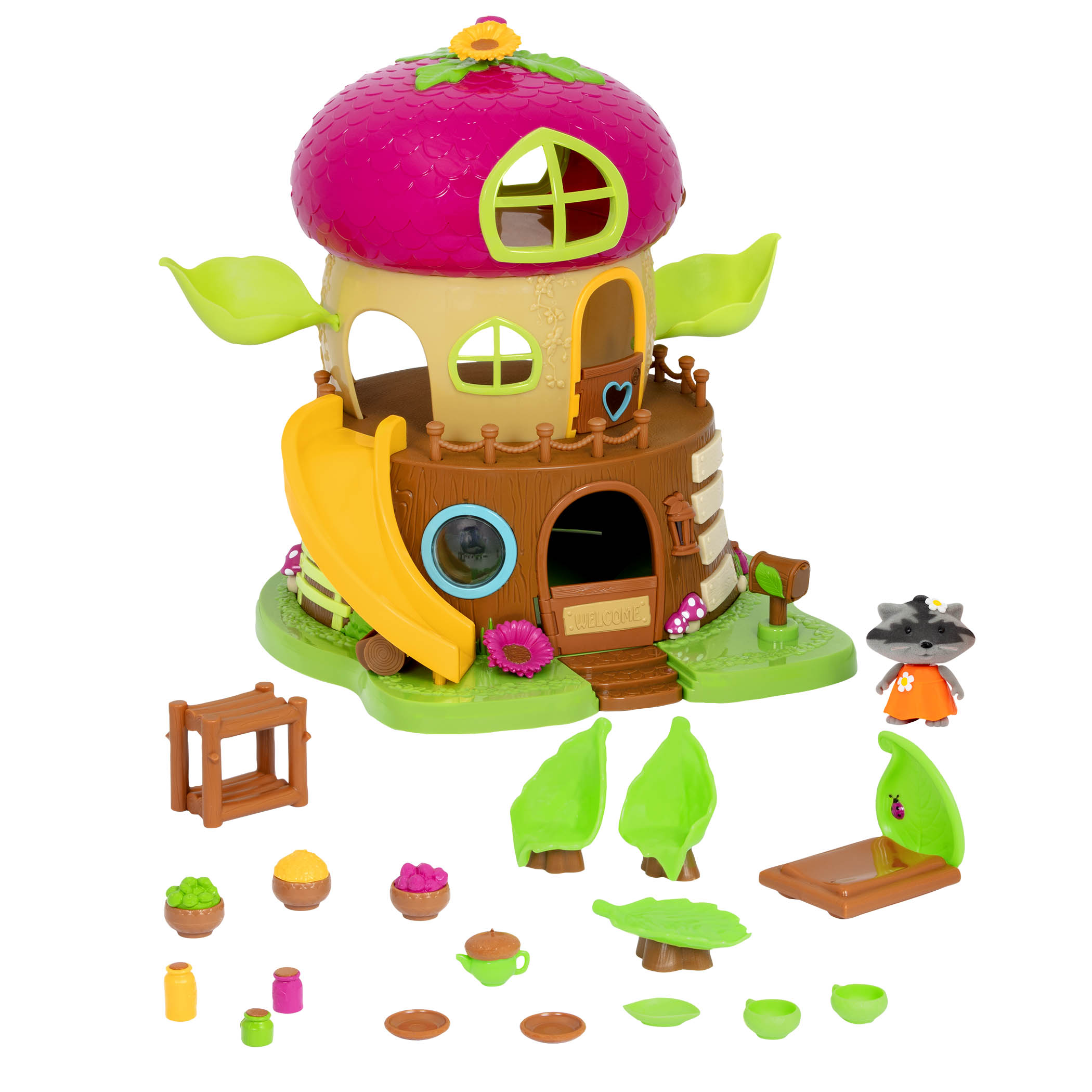 Acorn Treehouse | Playhouse with Bobblehead Character | Li'l Woodzeez