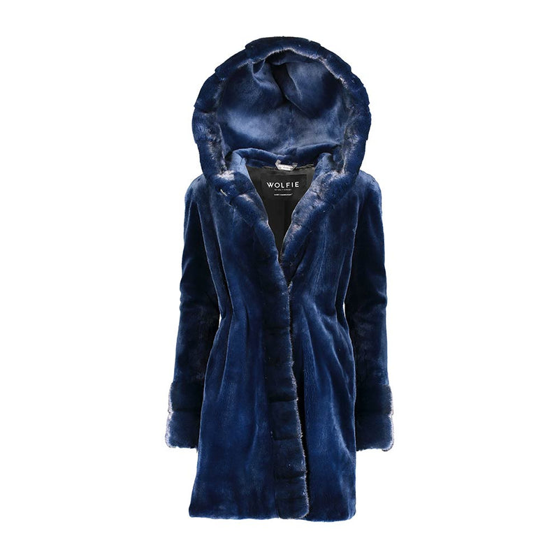 JANICE Hooded Sheared Mink Fur Parka – Wolfie Premium Outerwear