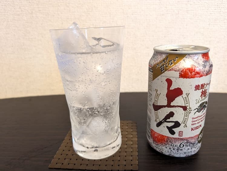 キリン上々焼酎ソーダってどう？飲んだ感想と合うコンビニおつまみを