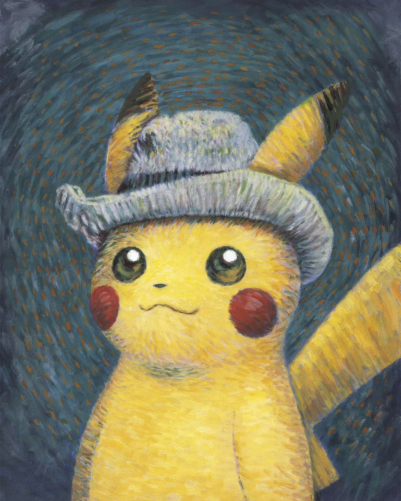ゴッホピカチュウプリントアート3種セット ゴッホピカチュウプリント