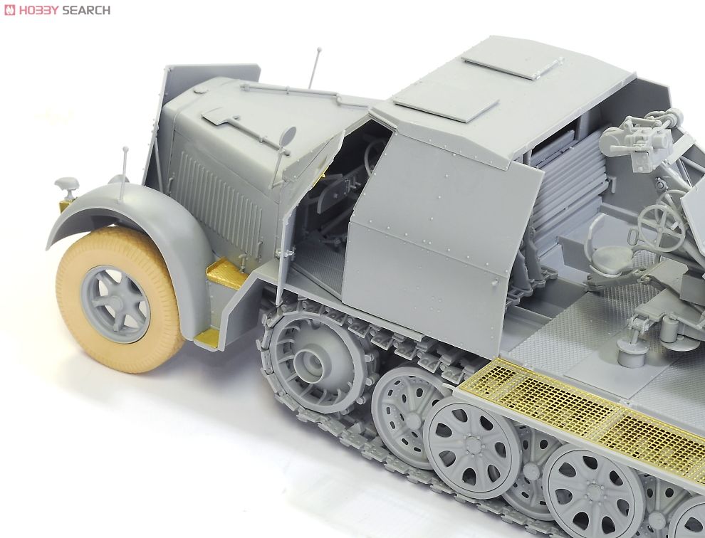 WW.II ドイツ軍 Sd.Kfz.7/2 8tハーフトラック 3.7cm Flak37 対空機関砲