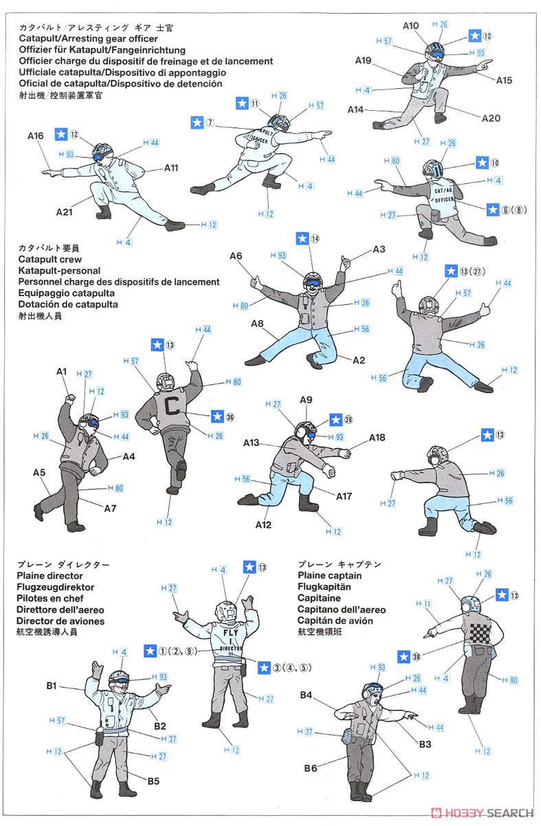 アメリカ ネイビーパイロット/デッキ クルーセット A (プラモデル