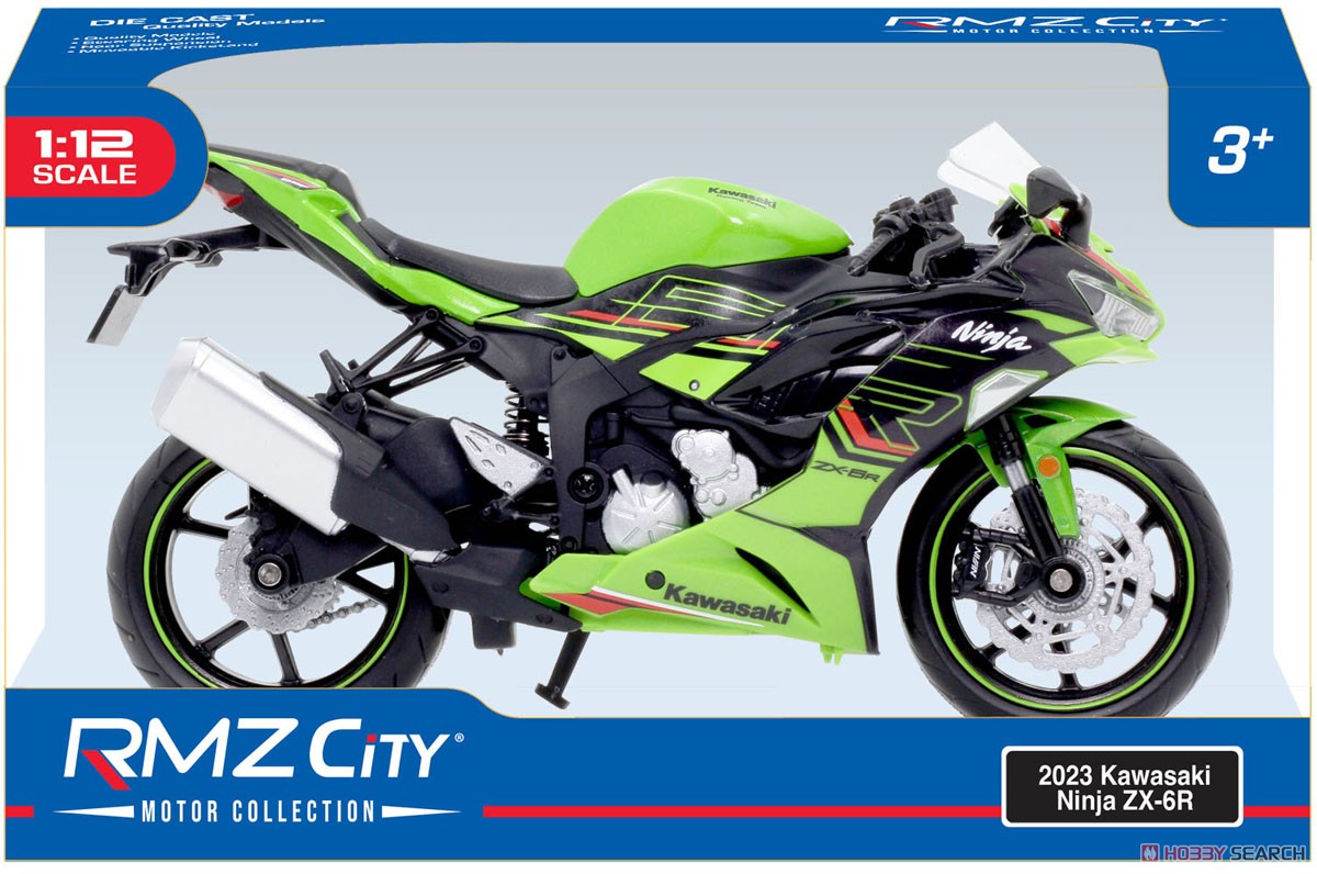 発掘品 置き物 2023 Kawasaki Ninja ZX-6R 緑 (ミニカー) - ホビー