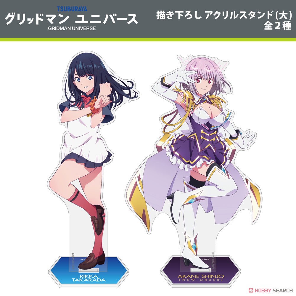 匿名配送】宝多六花 新条アカネ B賞 アクスタ グリッドマンユニバース