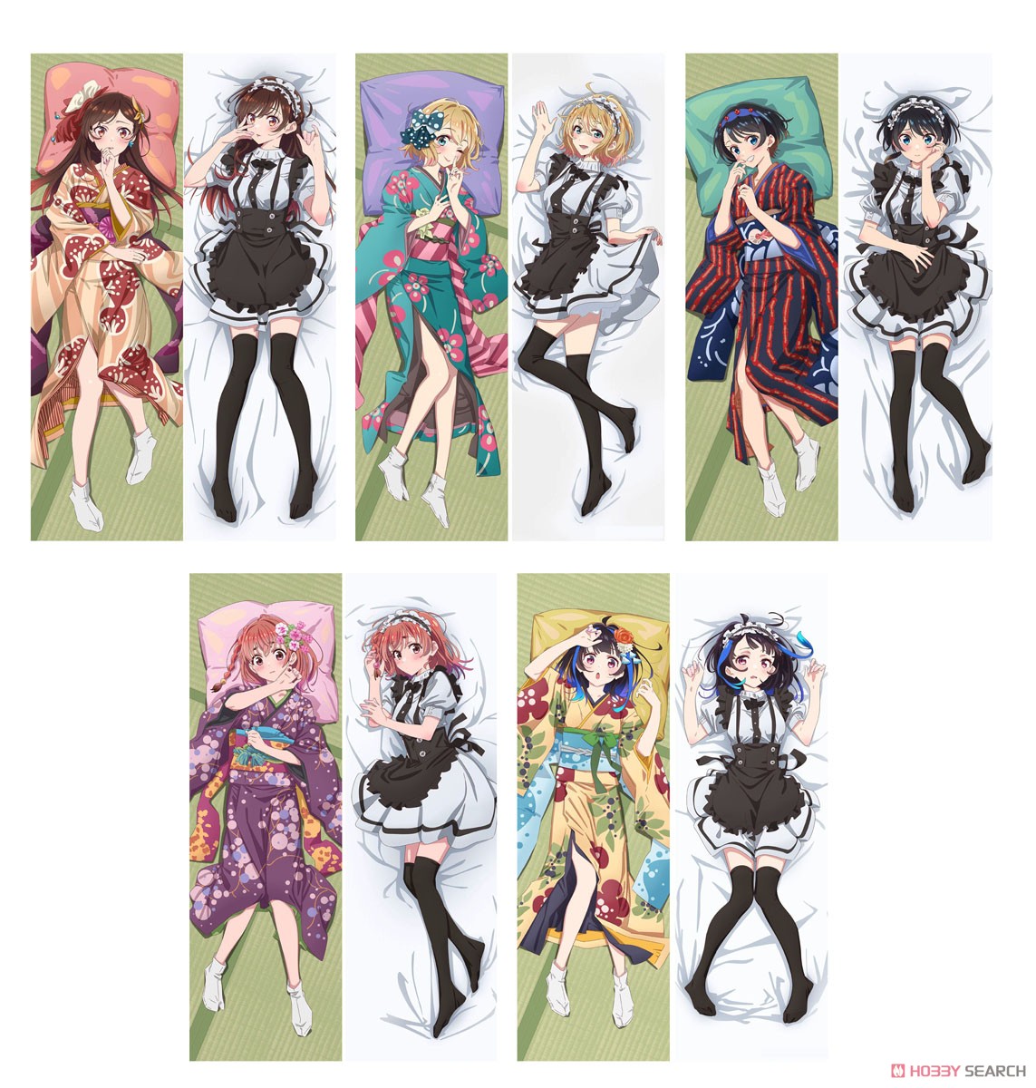 彼女、お借りします第3期 描き下ろし抱き枕カバー 七海麻美(着物