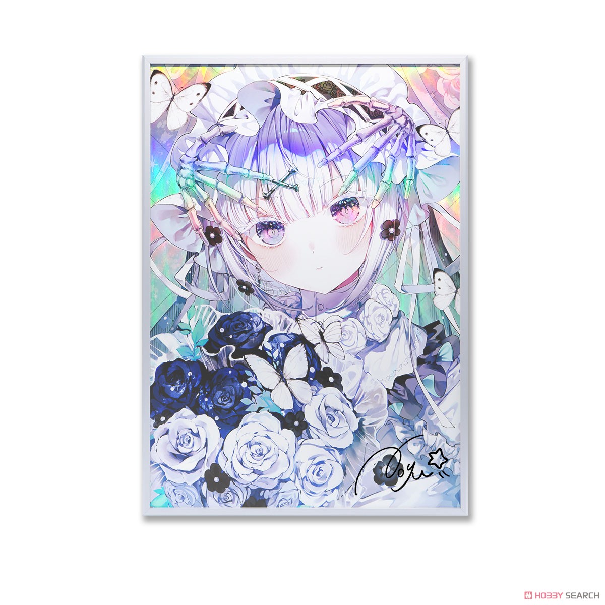 イラストレーター まふゆ 直筆色紙 サイン入り イラストレーター ま