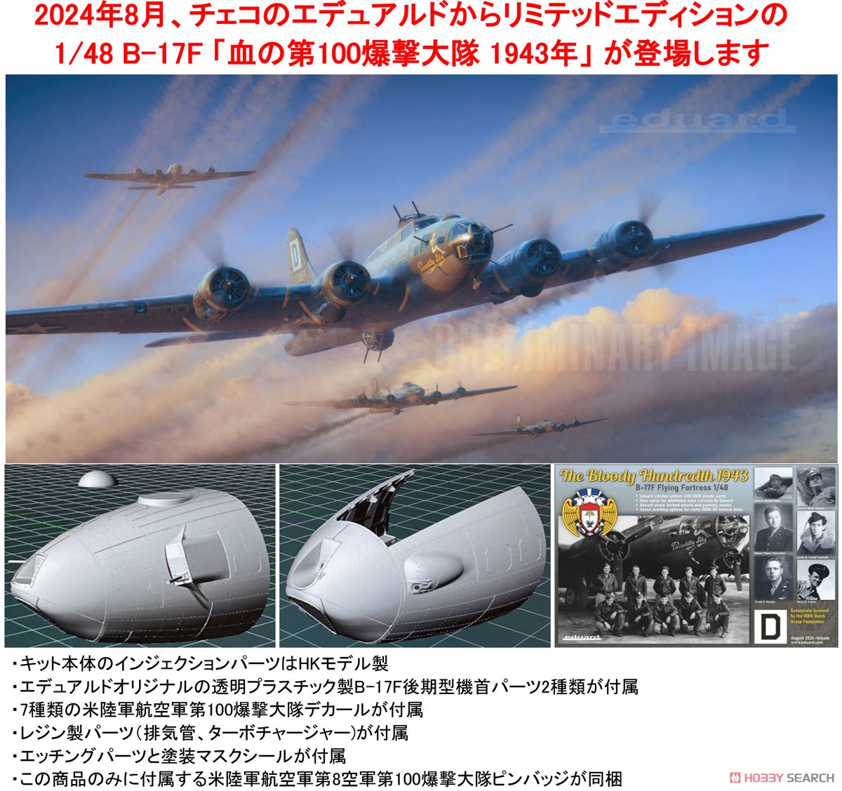 血の第100爆撃大隊 1943年」 B-17F リミテッドエディション
