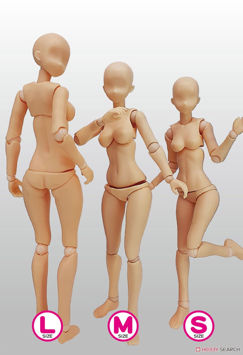 関節技EX 1/12素材ちゃんM ライトフレッシュ (パーツ) - ホビーサーチ