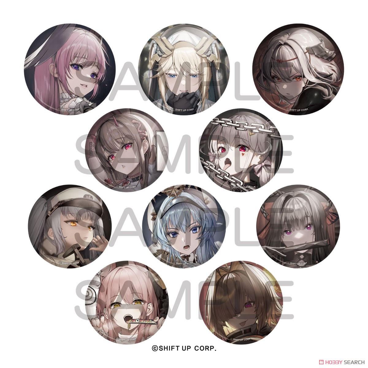 勝利の女神 NIKKE展 2nd ニケキャラバッジコレクションC 全種類セッド