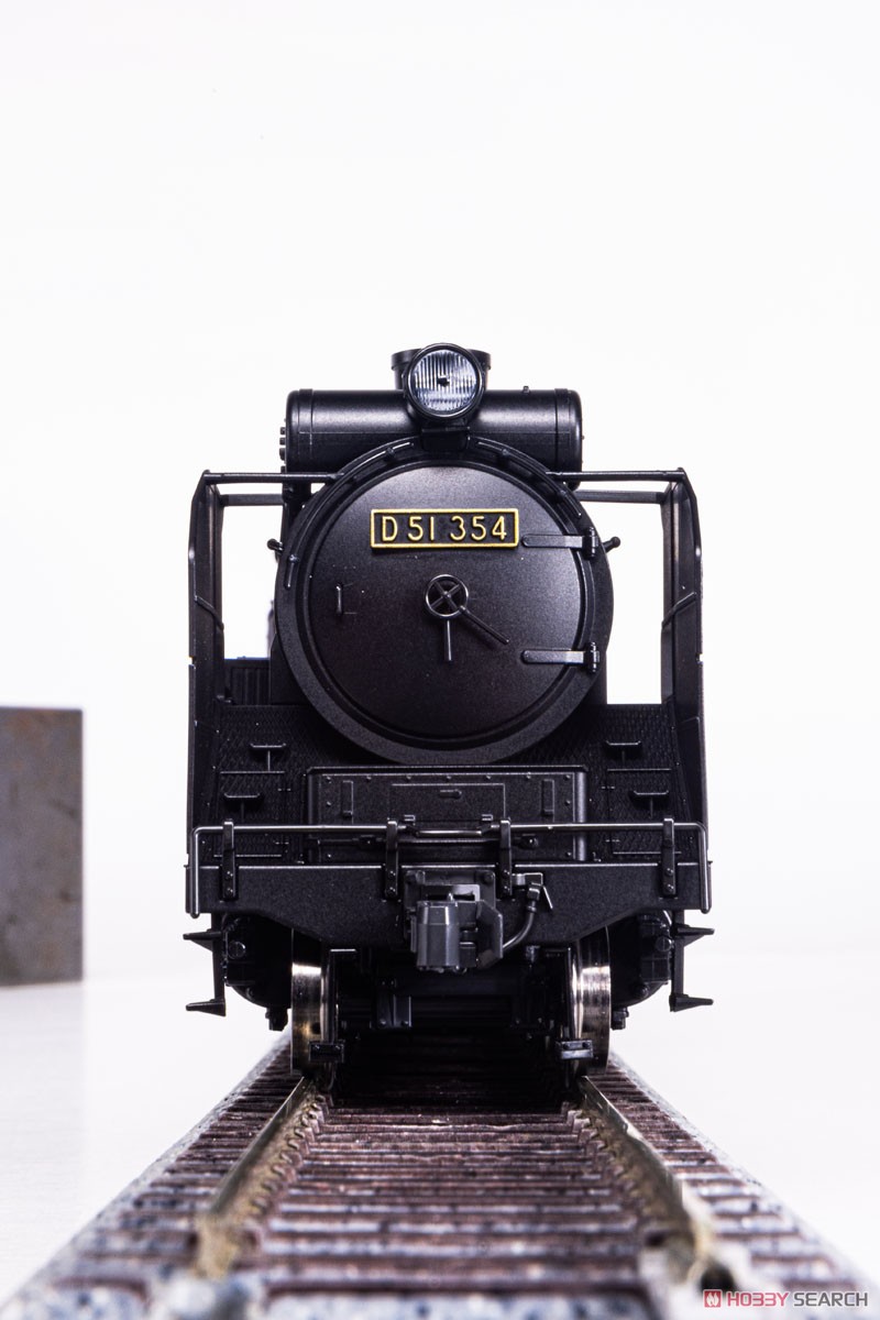 蒸気機関車モデル 1/80スケール 黒色 16番(HO) D51 標準量産形 (鉄道